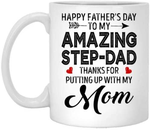 Dad Coffee Mugs  Happy Father's Day Step Dad Coffee Mug - Step