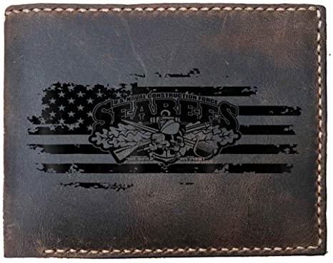 Funny Skitongifts Custom Laser Engraved Bifold Leather Wallet Vintage