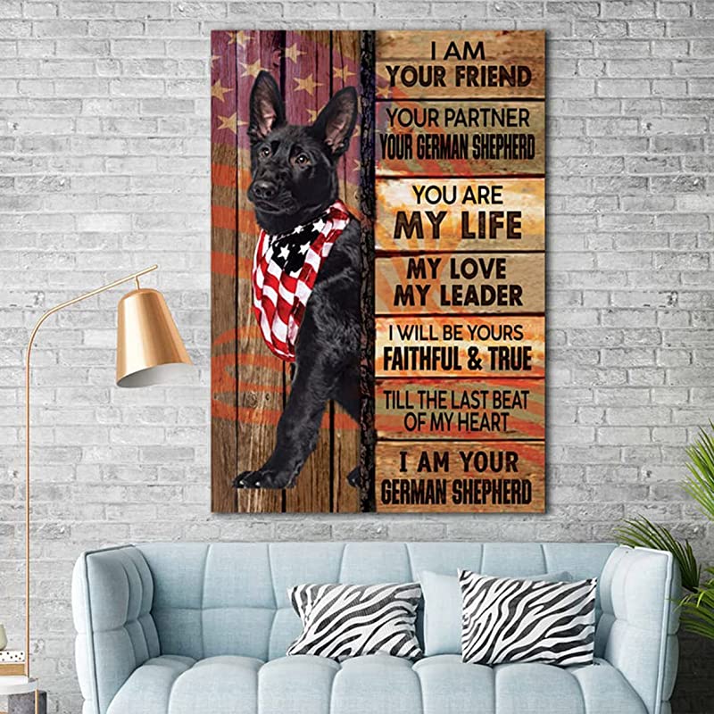 German shepherd outlet wall decor