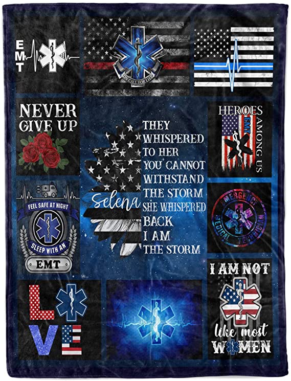 Thin White Line Blue Star Of Life Patch For EMS