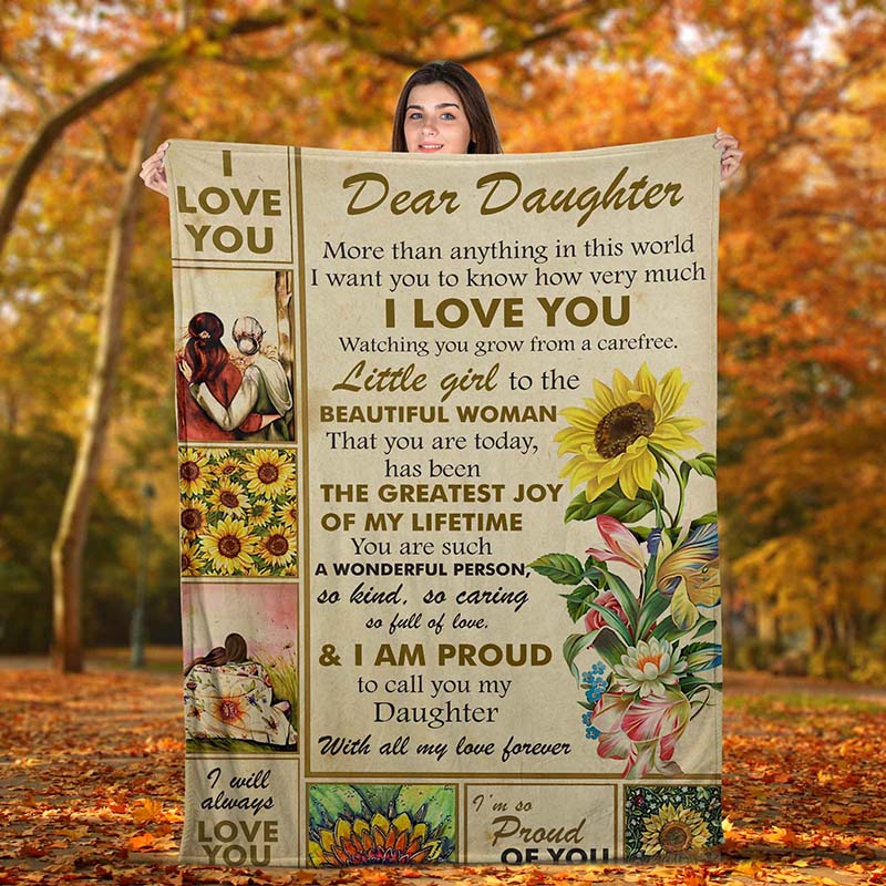 Sunflower blanket for on sale daughter