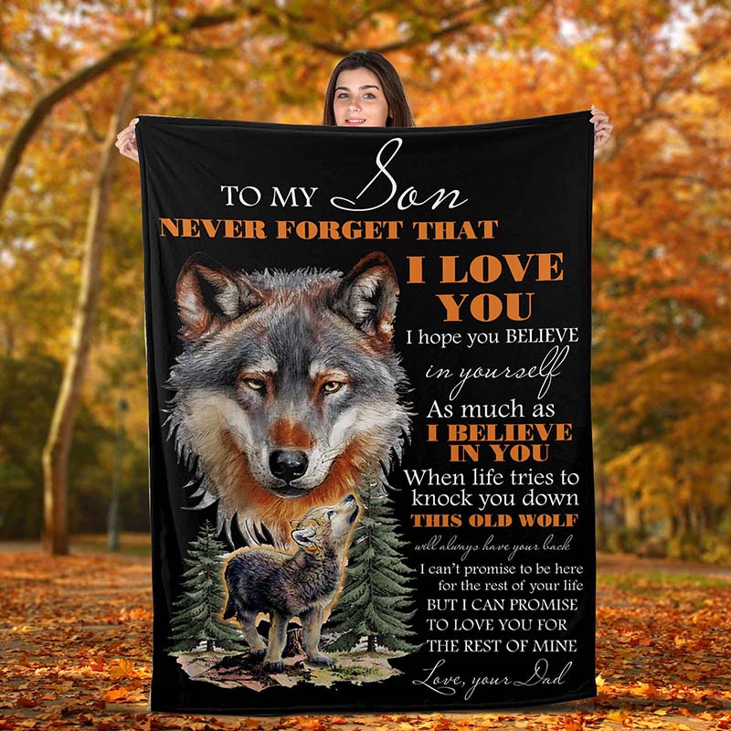 Wolf blanket for son best sale