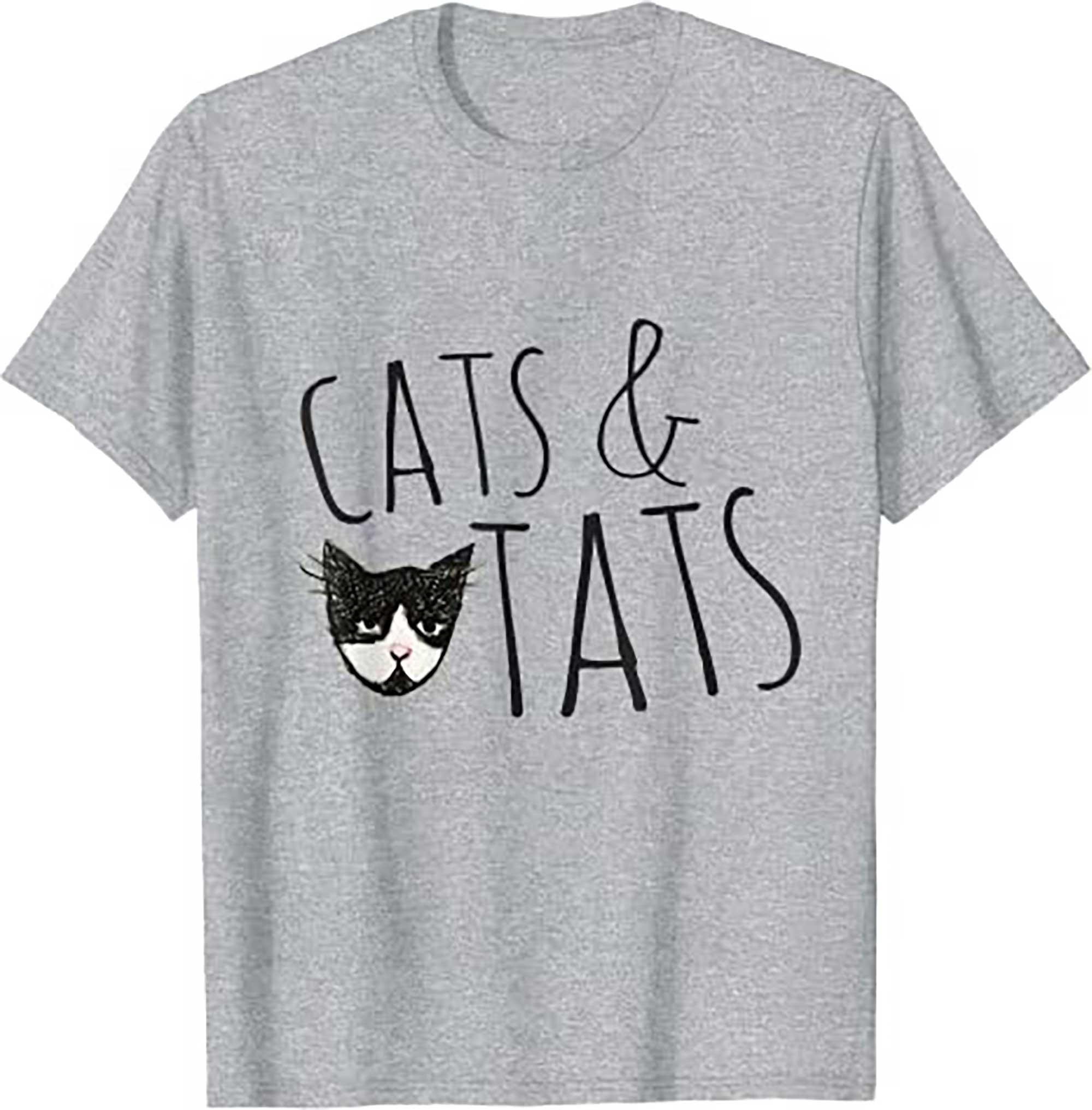 Skitongift Cats And Tats T Shirt Cat Tattoo Lover Tee Shirt
