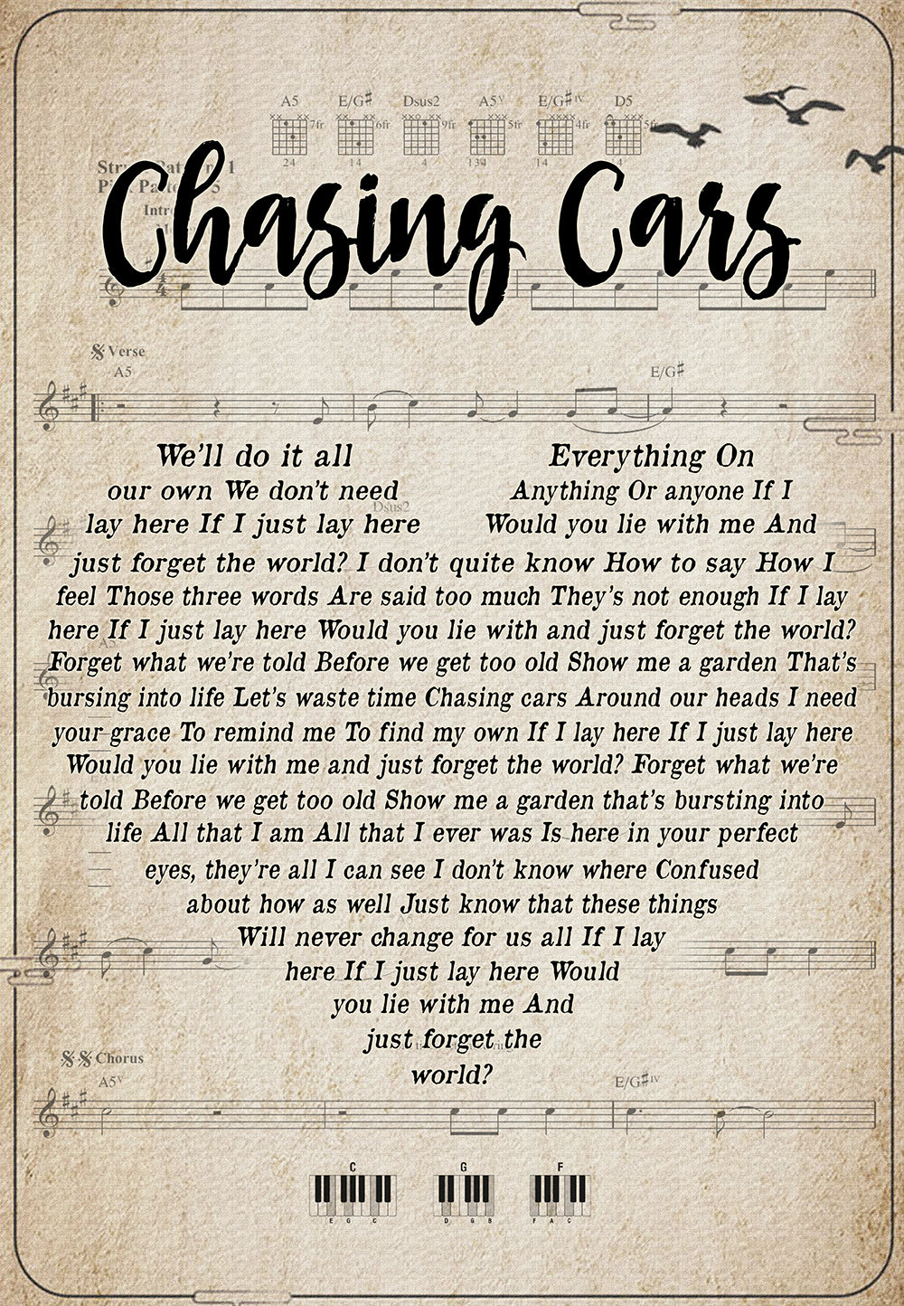 Chasing Cars Song Lyrics