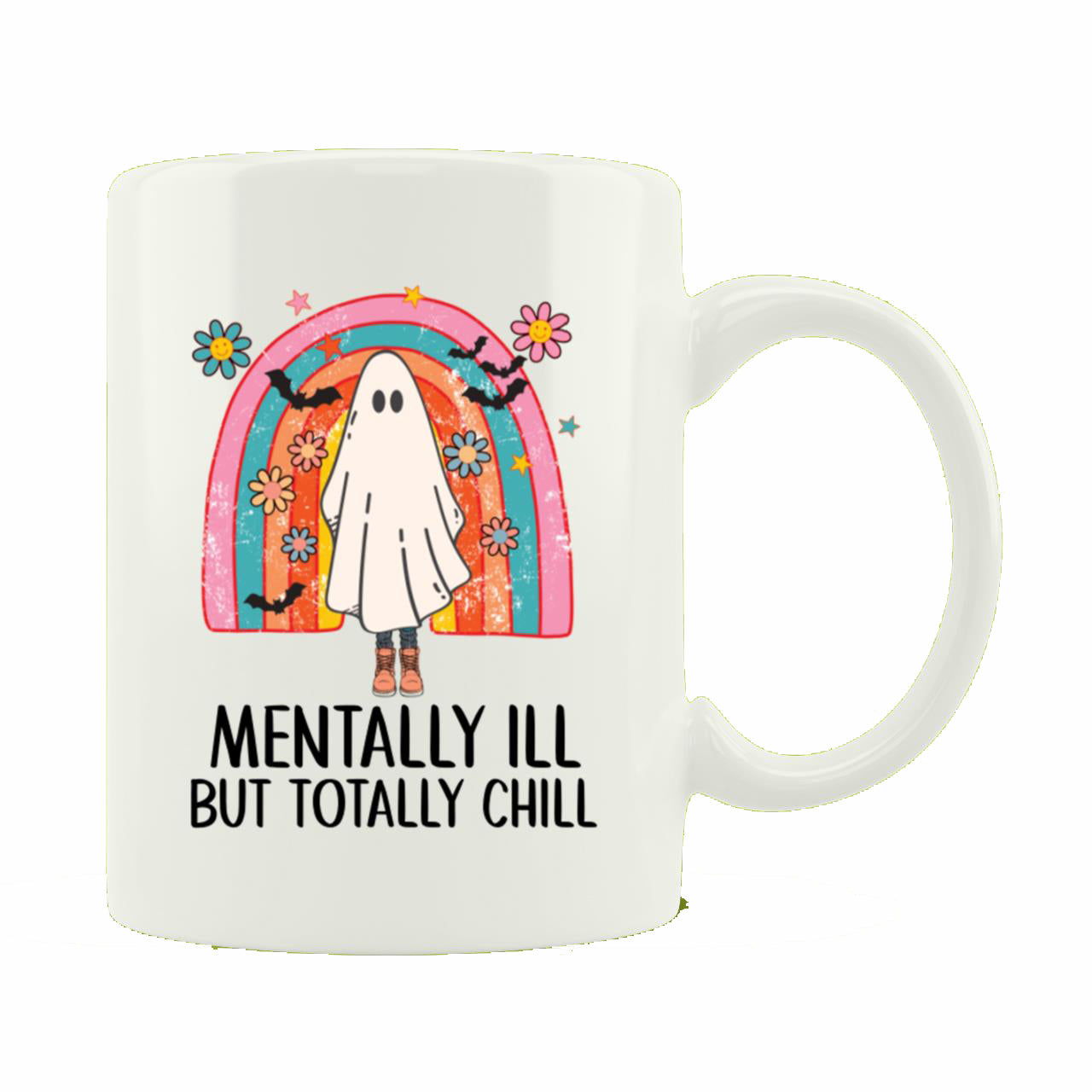 Skitongift Spooky Ceramic Novelty Coffee Mug Funny Halloween Mug Cool