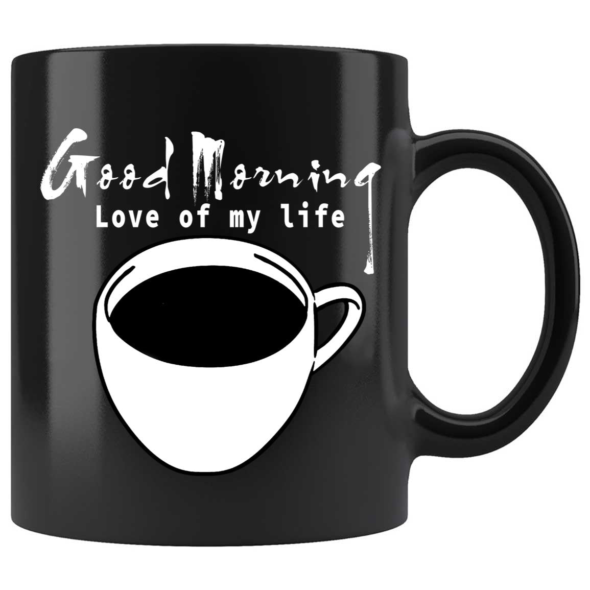 Life Is Good Black Coffee Mugs