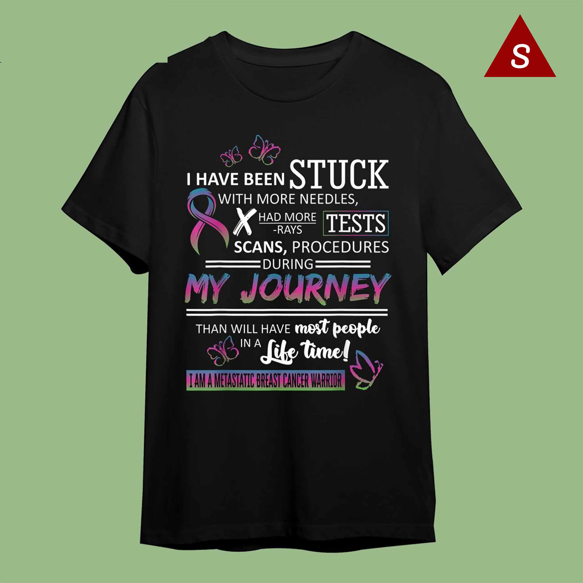 Skitongift Funny Tshirt Breast Cancer Awareness Shirts My Journey I Am