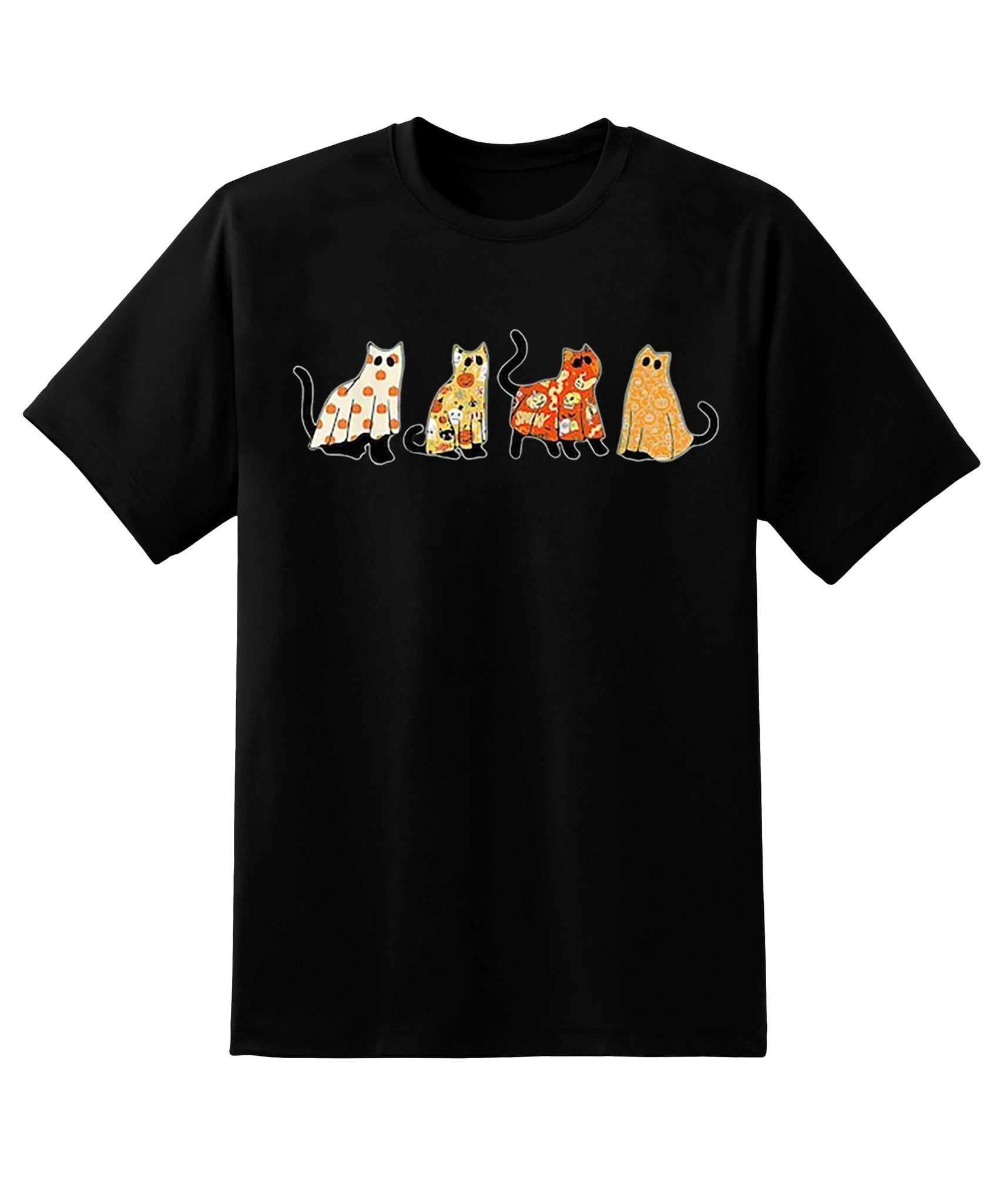 Skitongift Ghost Cats Shirt,Halloween Cat Shirt,Cat Lover Shirt,Funny Halloween Shirt,Halloween Shirt,Cat Shirt,Ghost Shirt