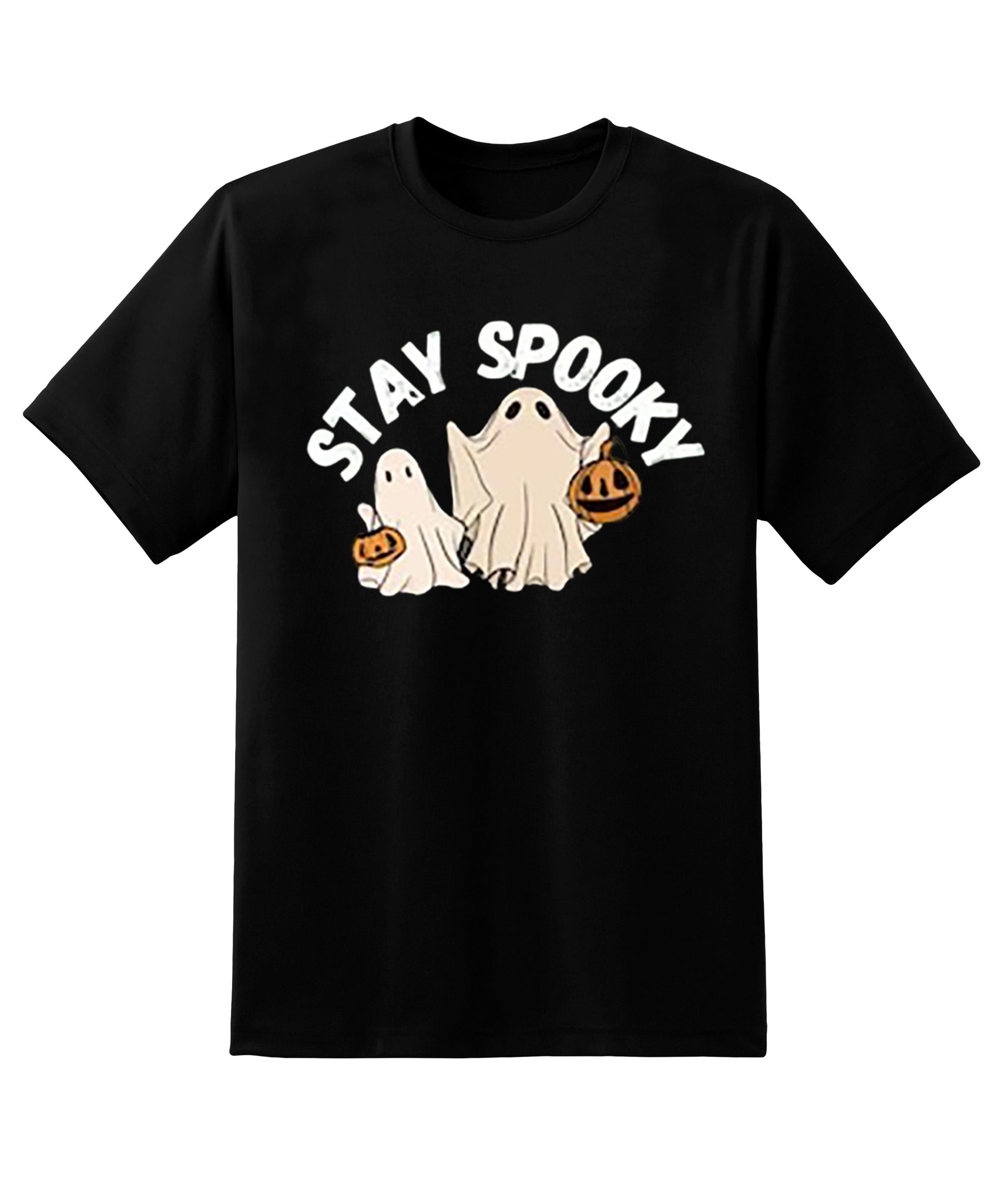 Skitongift Stay Spooky T-Shirt,Retro Stay Spooky Pocket Tee,Cute Halloween Shirt,Halloween Shirt For Women,Spooky Season Shirt
