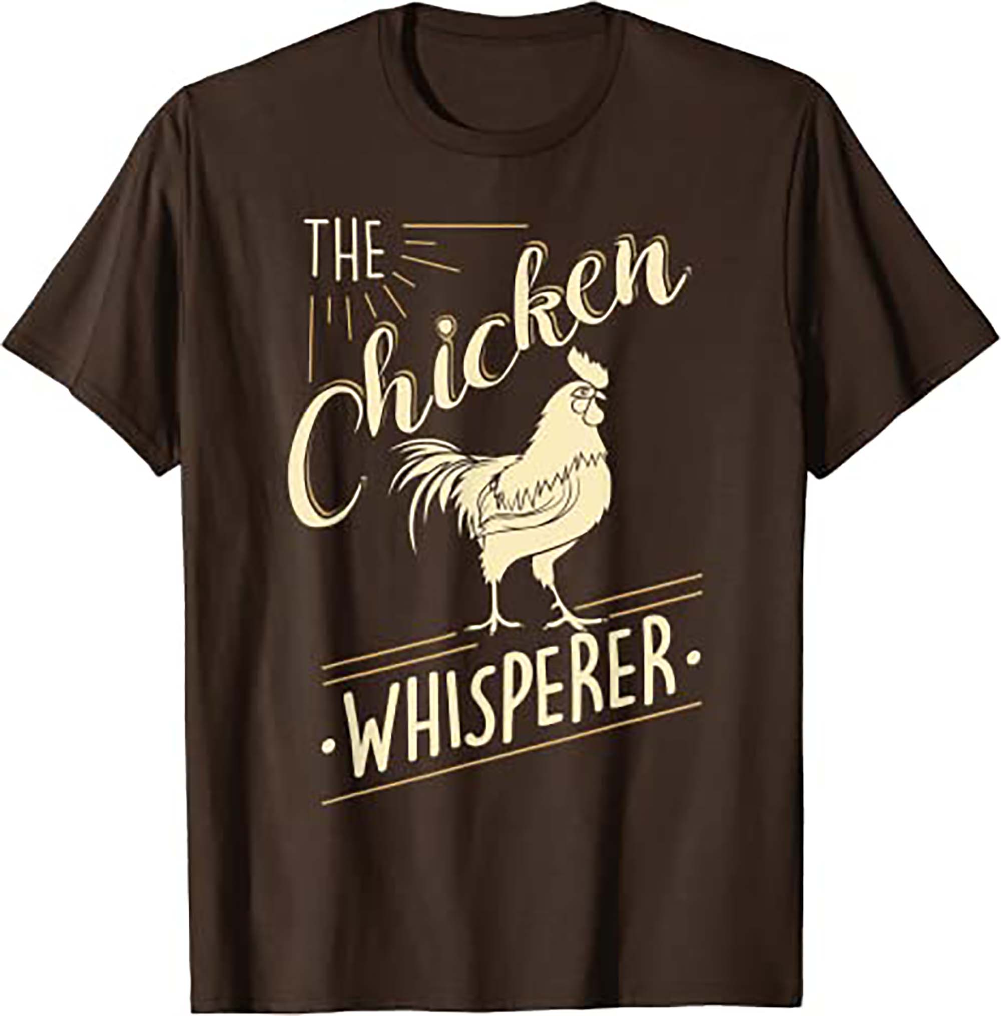 The Chicken Whisperer Funny Chicken Lover Farming T-Shirt-Black