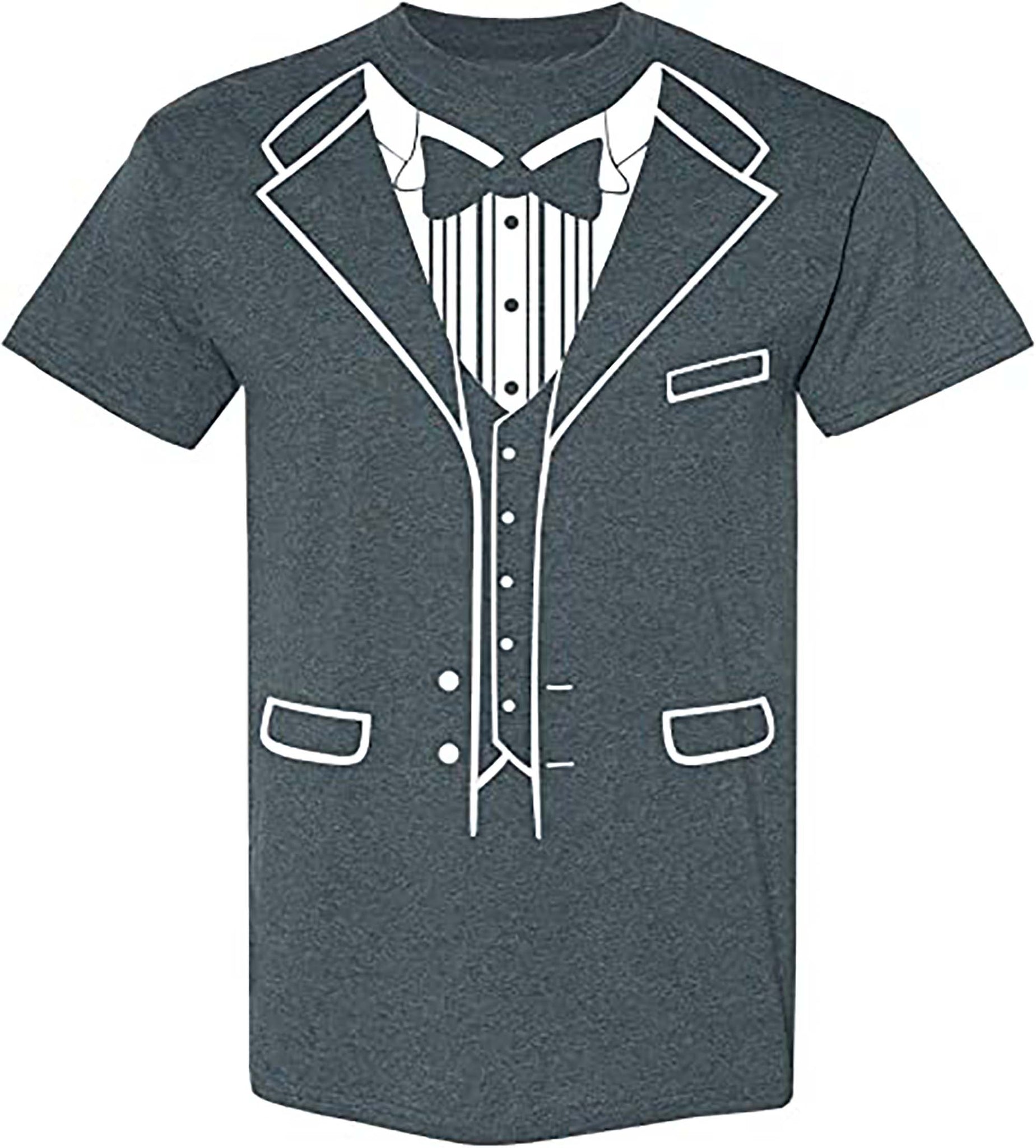 Tuxedo Classic with Bowtie Party Wedding Mens T-Shirt-black