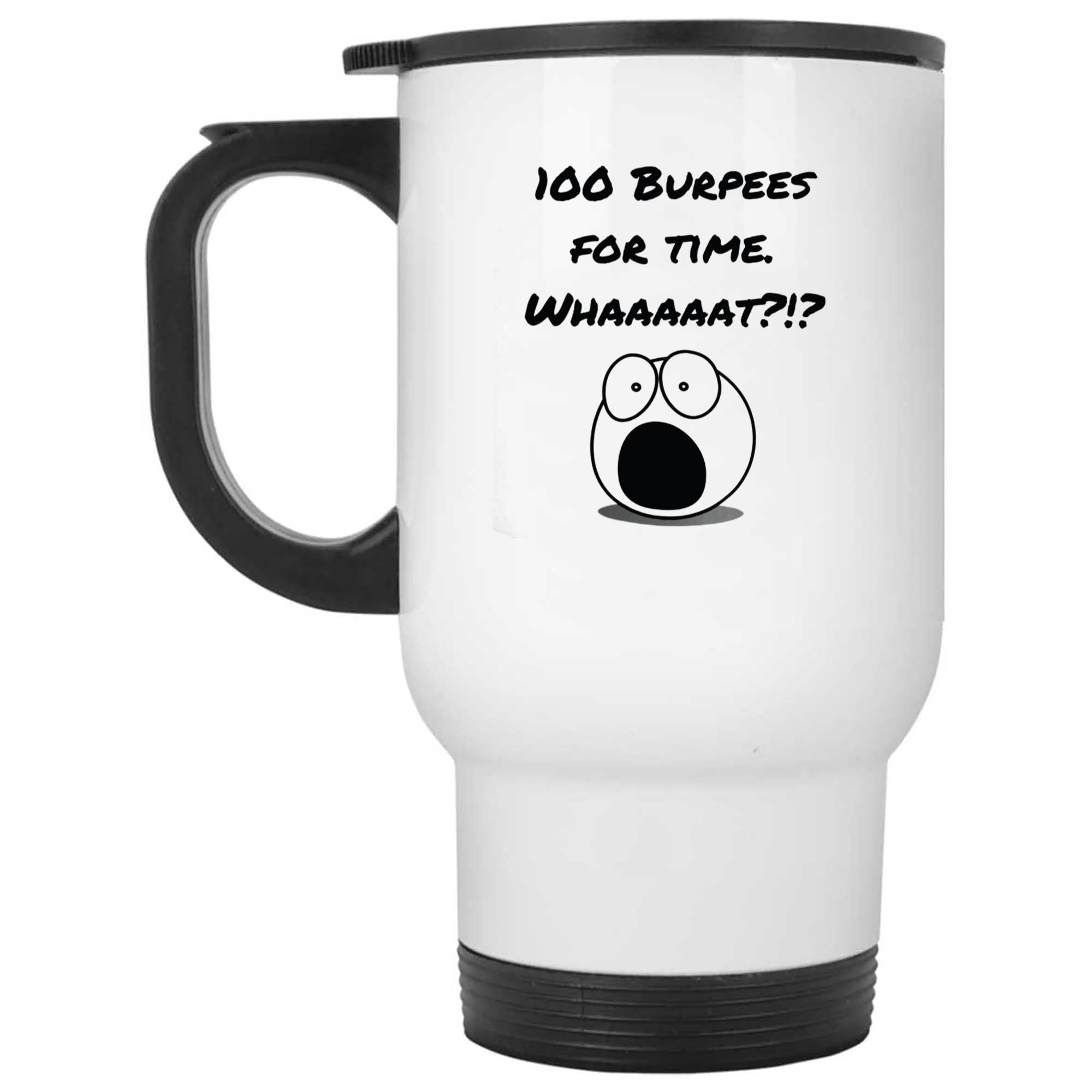 Skitongifts Funny Ceramic Novelty Coffee Mug 100 Burpees For Time Funny fVhAs63