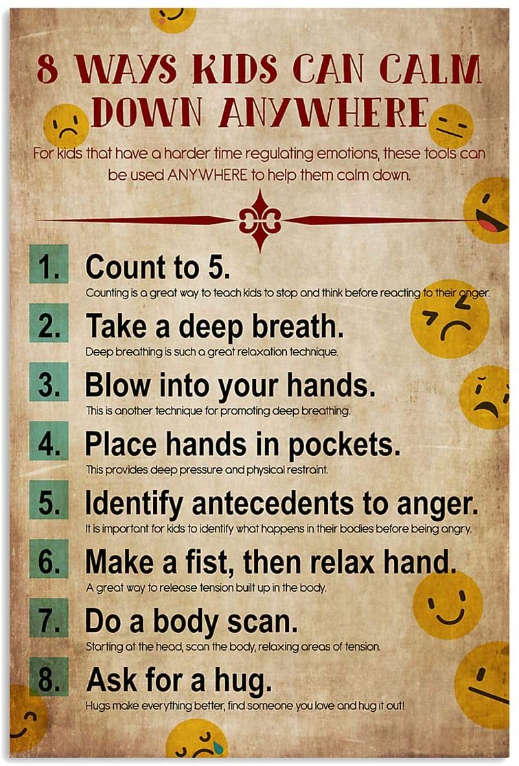 11 Ways Kids Can Calm Down Anywhere Fun Quote Children Feeling Emotion Control