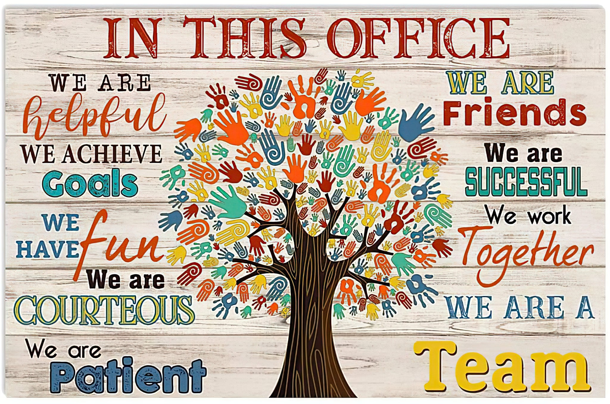 Social Worker In This Office We Are Helpful We Are Friends We Are A Team Landscape