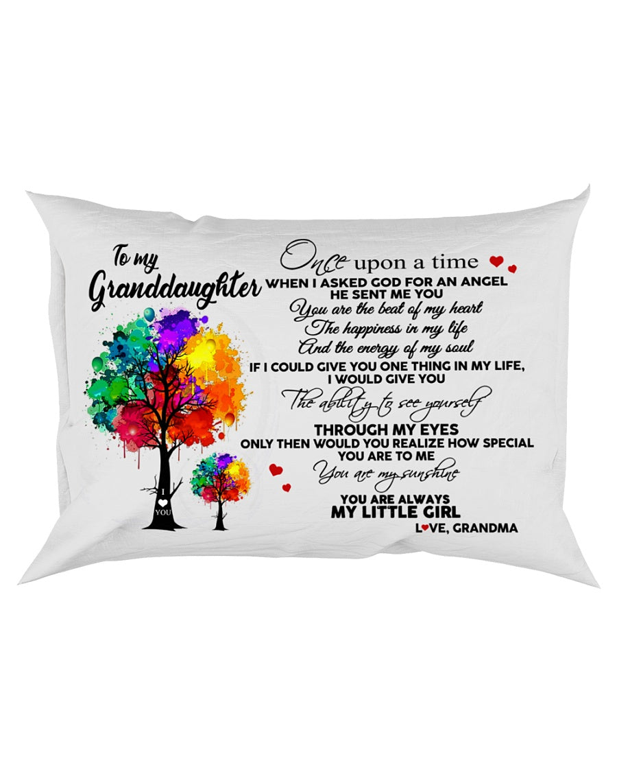 To My Granddaughter Tree Pillow - Gift For Granddaughter From Grandma | Christmas Gift