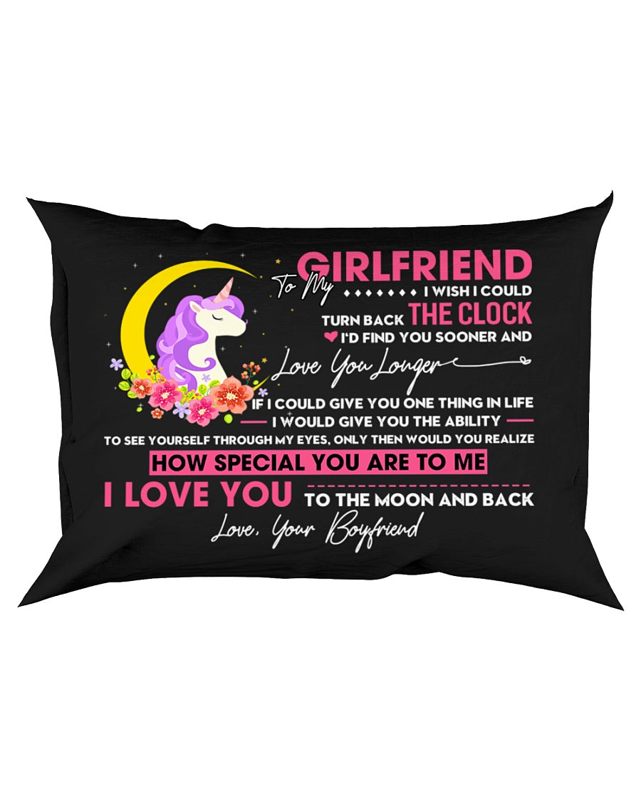 Unicorn Girlfriend Clock Ability Moon Pillowcase - Gift For Girlfriend