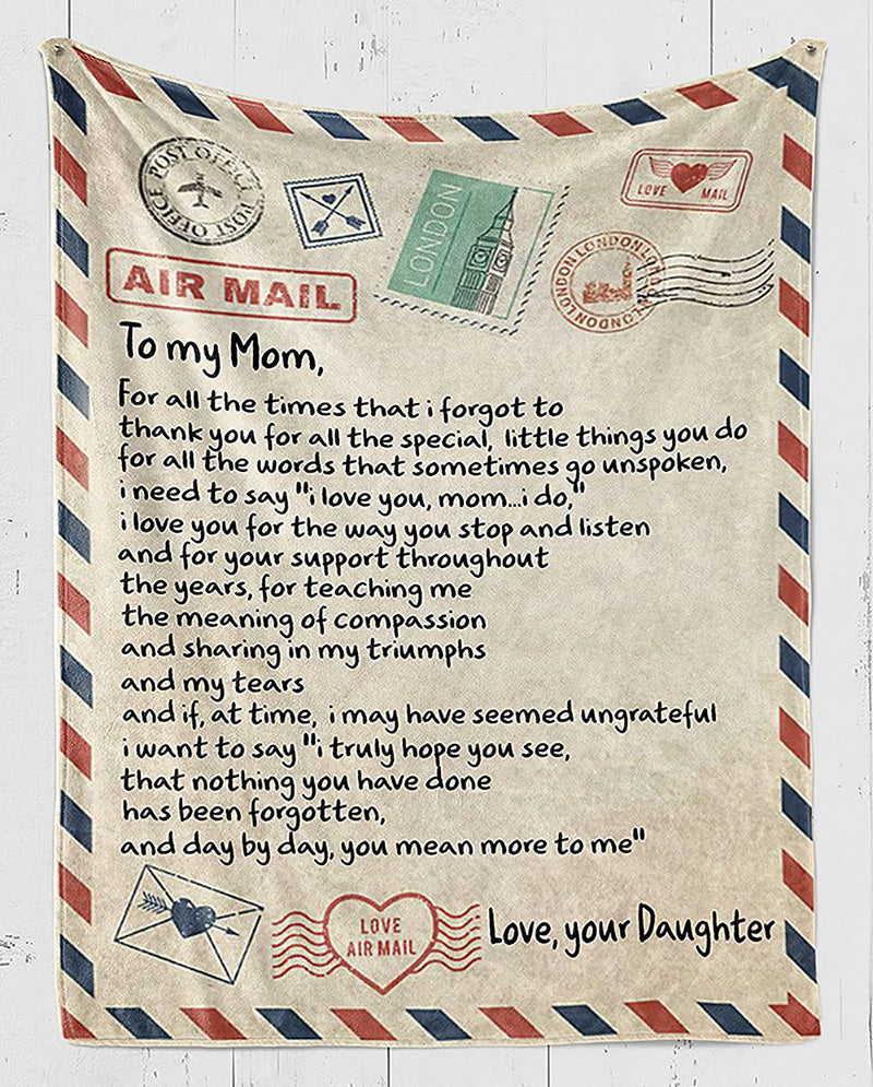 Letter Airmail Daughter To My Mom, For Mother