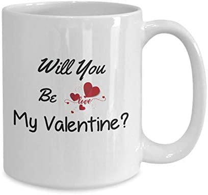 Skitongifts Coffee Mug Funny Ceramic Novelty Gift For Girlfriend-Be My Valentine