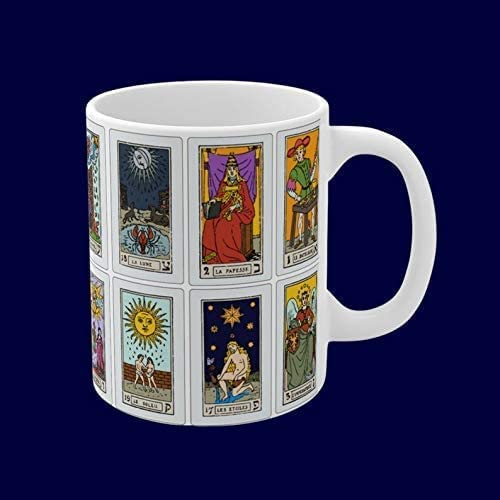 Tarot Cards Mug, Witchy Mug, Goth Cup, Colorful Coffee Mug, Fortune Teller Mug, Psychic Mug, Spiritual Cups, Mystical Gifts, Divination Skitongift Mug