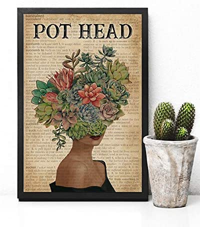 Pot Head Succulent Girl 1208