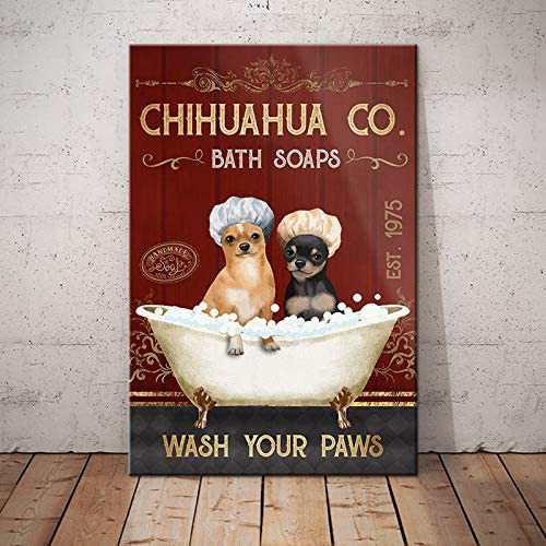 Chihuahua Dog Soap Bath Wash Your Paws Dog Lover