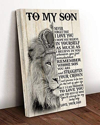 Lion To My Son Never Forget That I Love You Love Dad