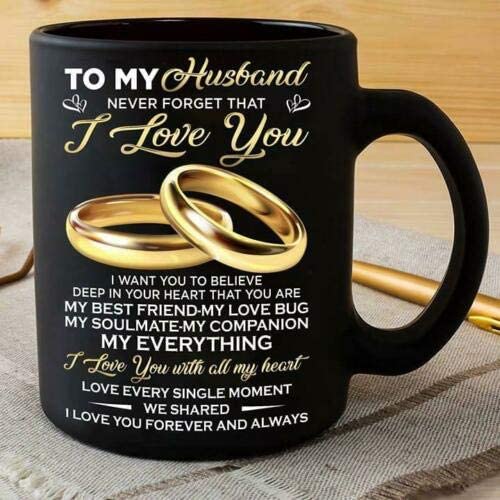 Skitongifts Coffee Mug Funny Ceramic Novelty Wedding Anniversary To My Husband Valentine's Day Gift