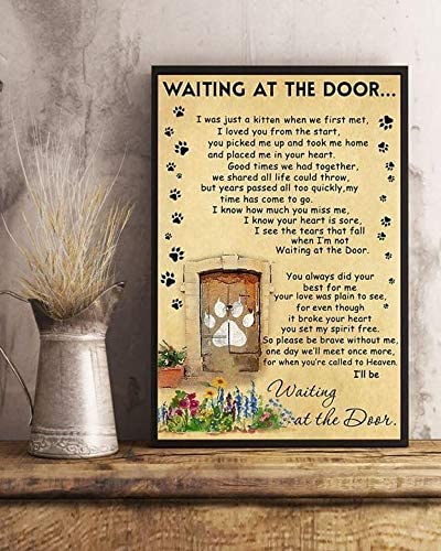 Waiting At The Door Cat Pet Poem For Cat Lover