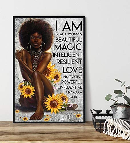 I Am Black Woman Beautiful Magic