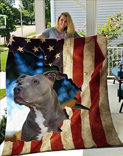 Unique Pitbull American Flag For Birthday Xmas Independence Day Pitbull American Flag