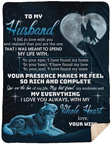 Personalized To My Husband, Love Wife Wolf I Fell In Love With You Wolf .