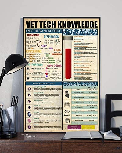 Vet Tech Knowledge Anesthesia Monitoring Blood Chemistry Quick Reference 1208