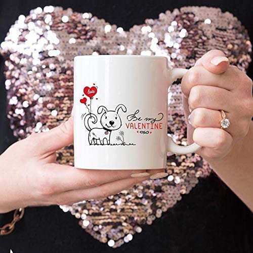 Skitongifts Coffee Mug Funny Ceramic Novelty Valentine's Day Mug - Be My Valentine