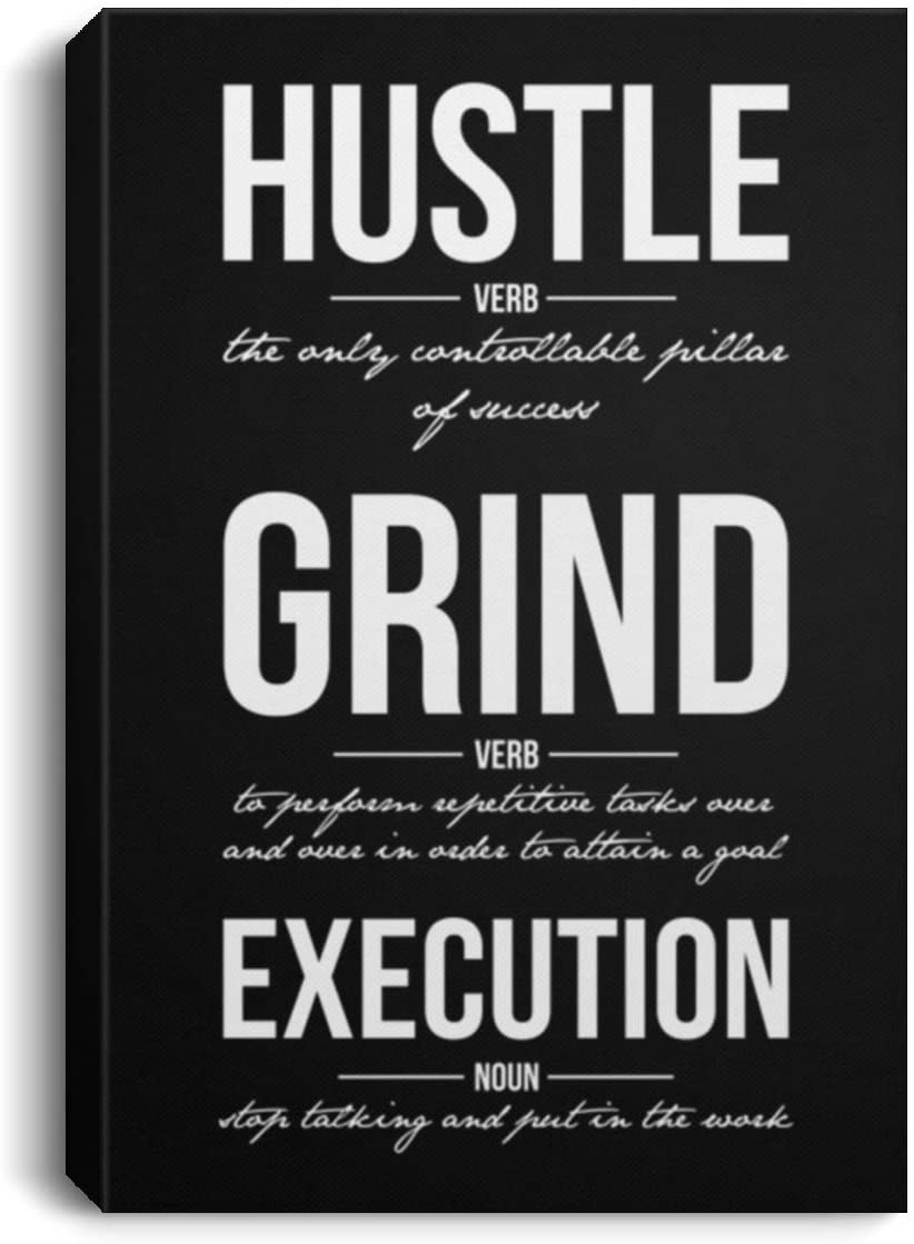 Office Decor Hustle Grind Execution