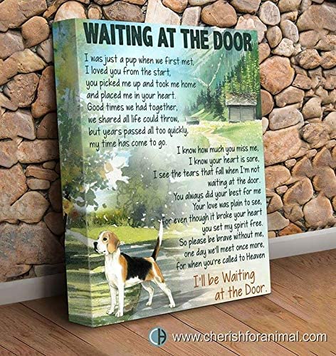 Beagle Waiting At The Door Dog Poem For Dog Lover