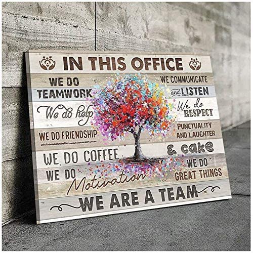 In This Office We Do Teamwork We Do Help We Are A Team Landscape