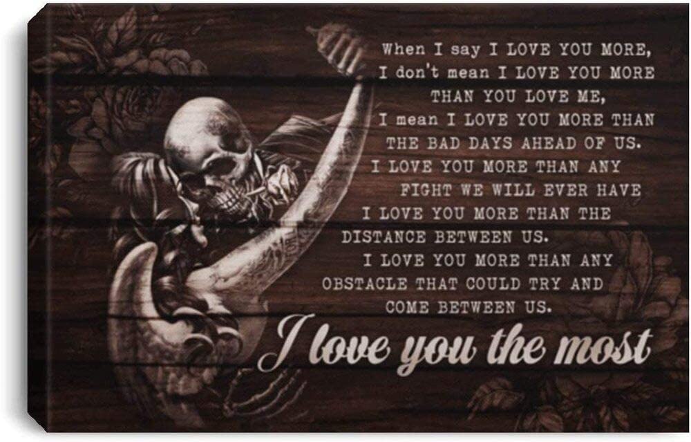 Skull Tattoo When I Say I Love You More I Love You The Most