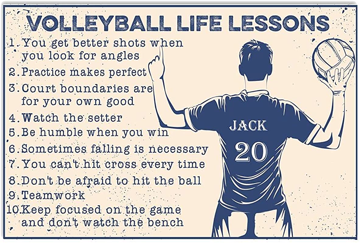 Customize Volleyball Life Lessons, Volleyball Player Man, Volleyball for Him