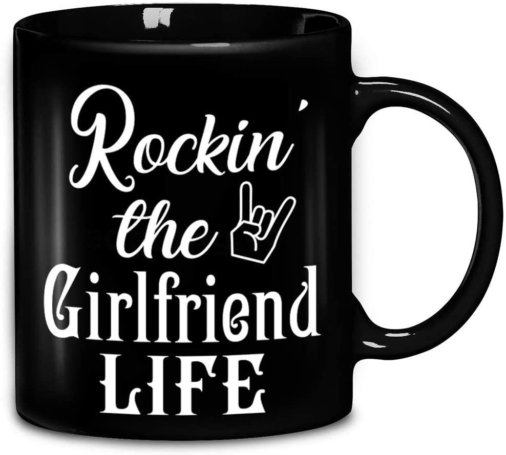 Skitongifts Coffee Mug Funny Ceramic Novelty Rockin' The Girlfriend Life