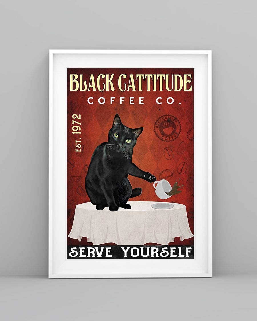 Black Cattitude Coffee Co Serve Yourself 1208