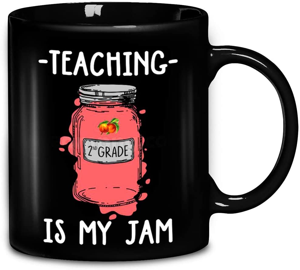 Skitongifts Coffee Mug Funny Ceramic Novelty Teaching Is My Jam 2Nd Grade