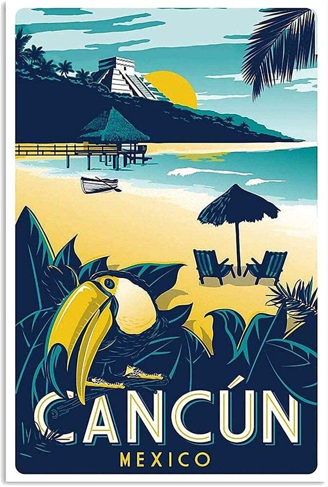 Vintage Travel Cancun Mexico