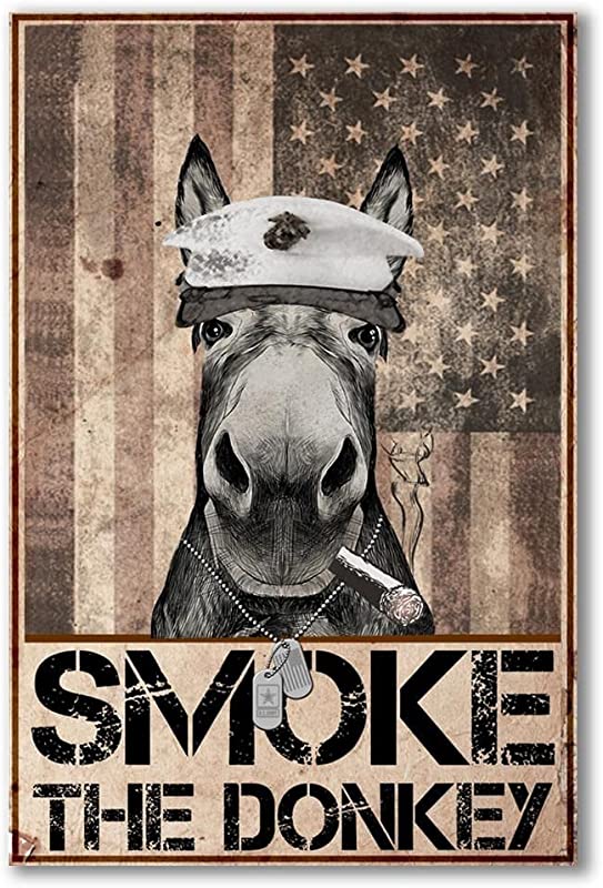 Smoke Donkey Marine, Funny Smoking Donkey