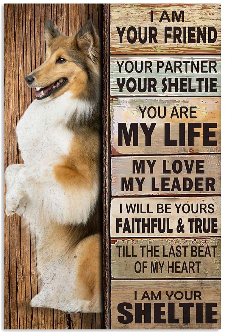 Sheltie Dog Im Your Friend Youre My Life My Love My Leader
