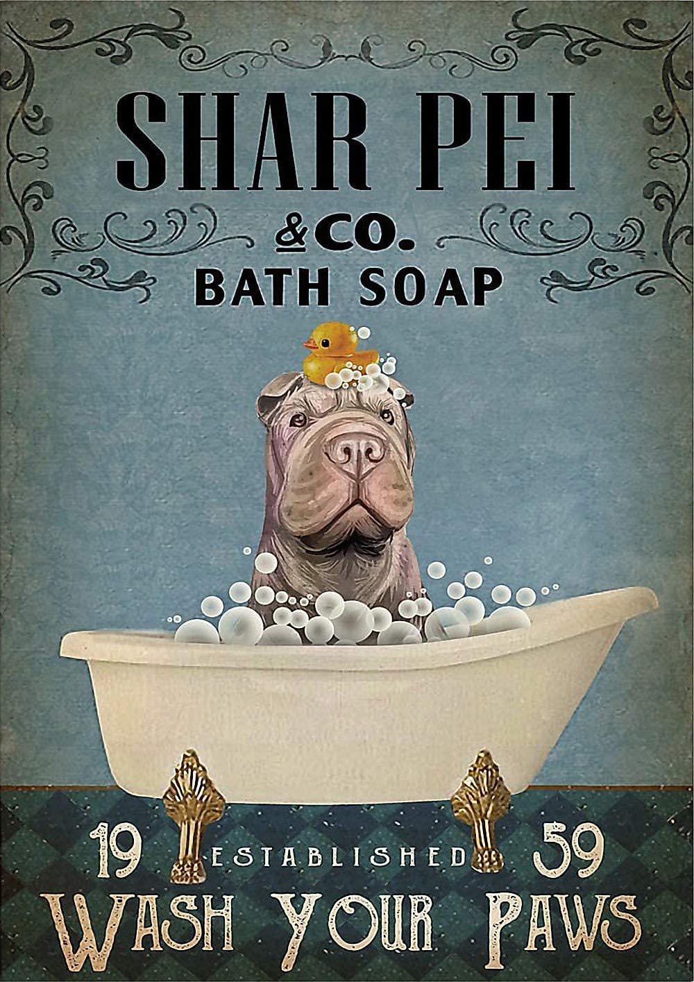 Shar Pei In Bathtub Bath Soap Established Wash Your Paws