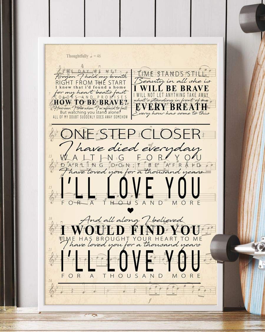 A Thousand Years Song Lyrics Portrait