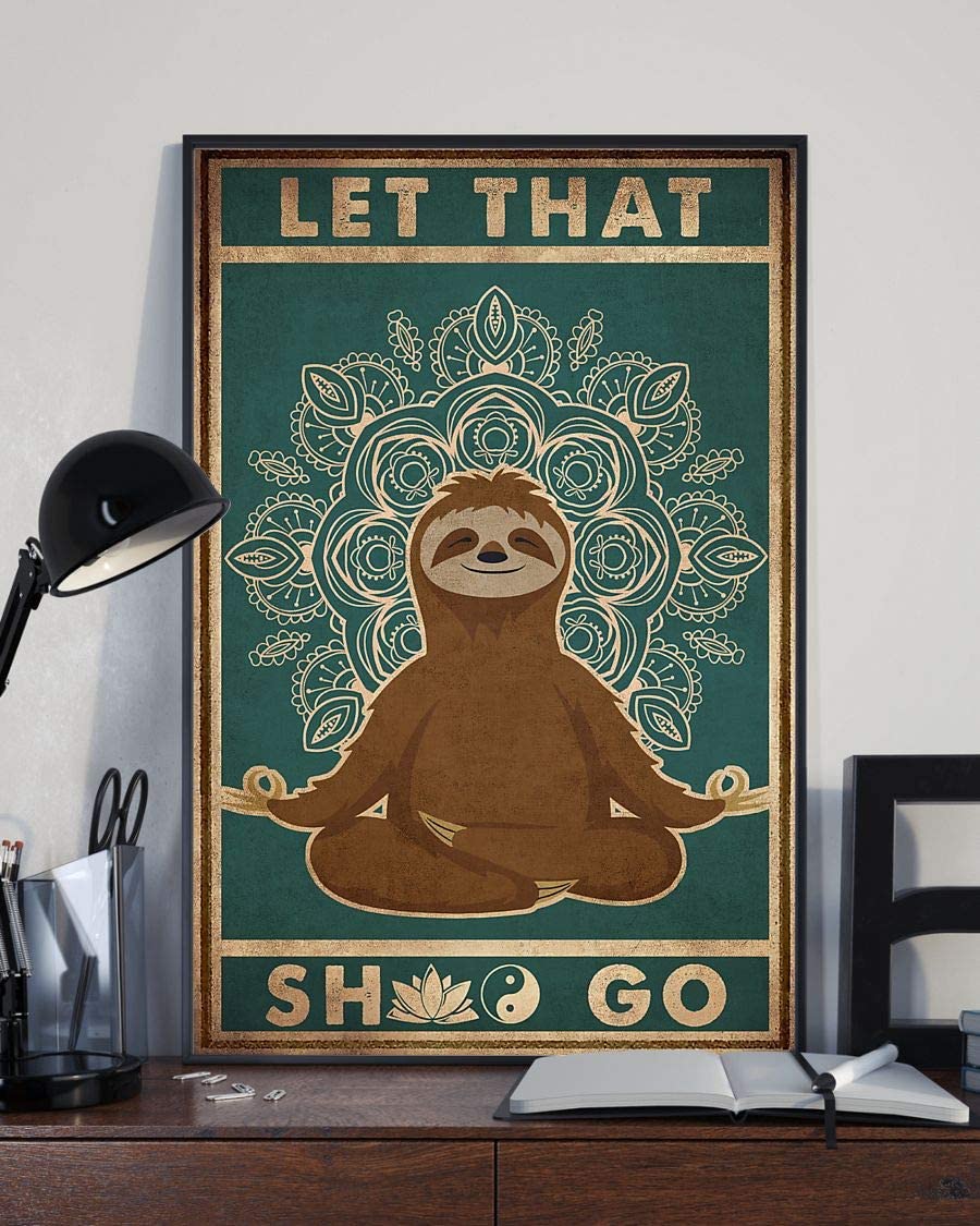 Sloth Yoga Let That Shit Go 1208