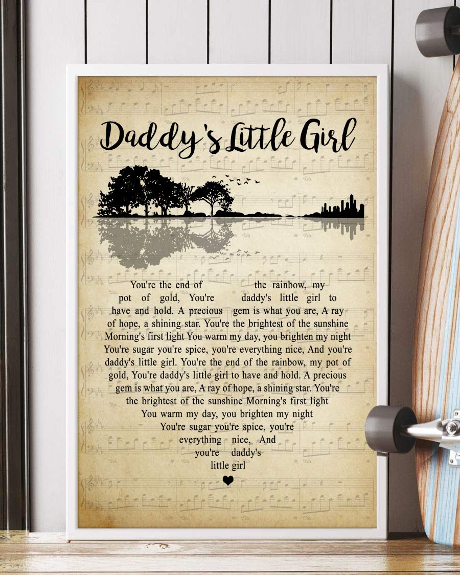 Daddy's Little Girl Song Lyrics Guitar Heart Vintage
