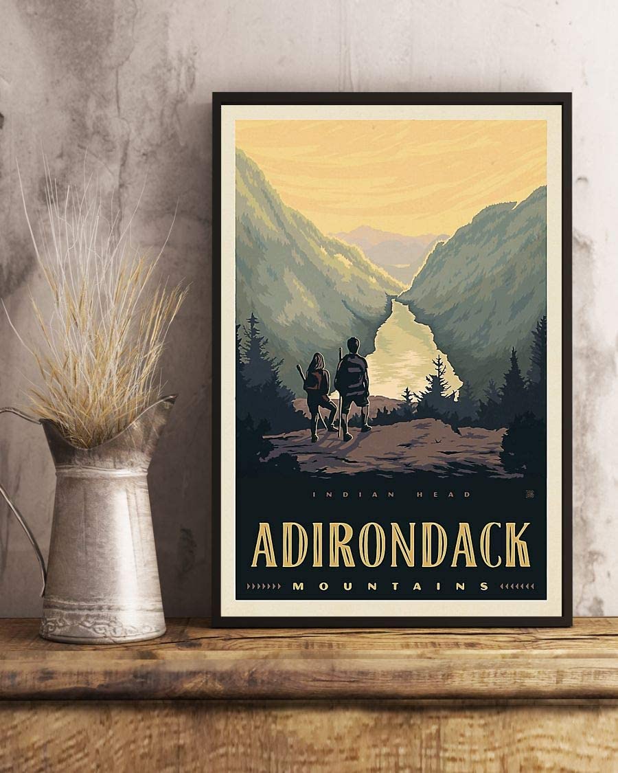 Vintage Travel Adirondack Mountains