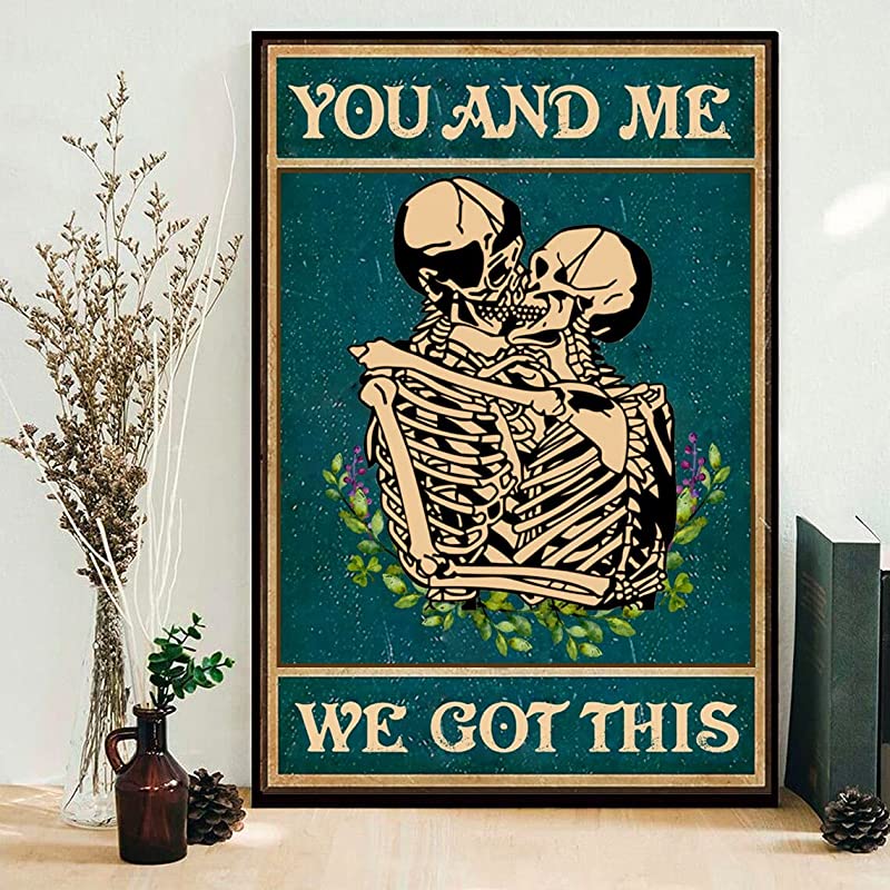 Skeleton You and Me We Got This Vintage, Funny Couple Skeleton, Skeleton Couple Halloween